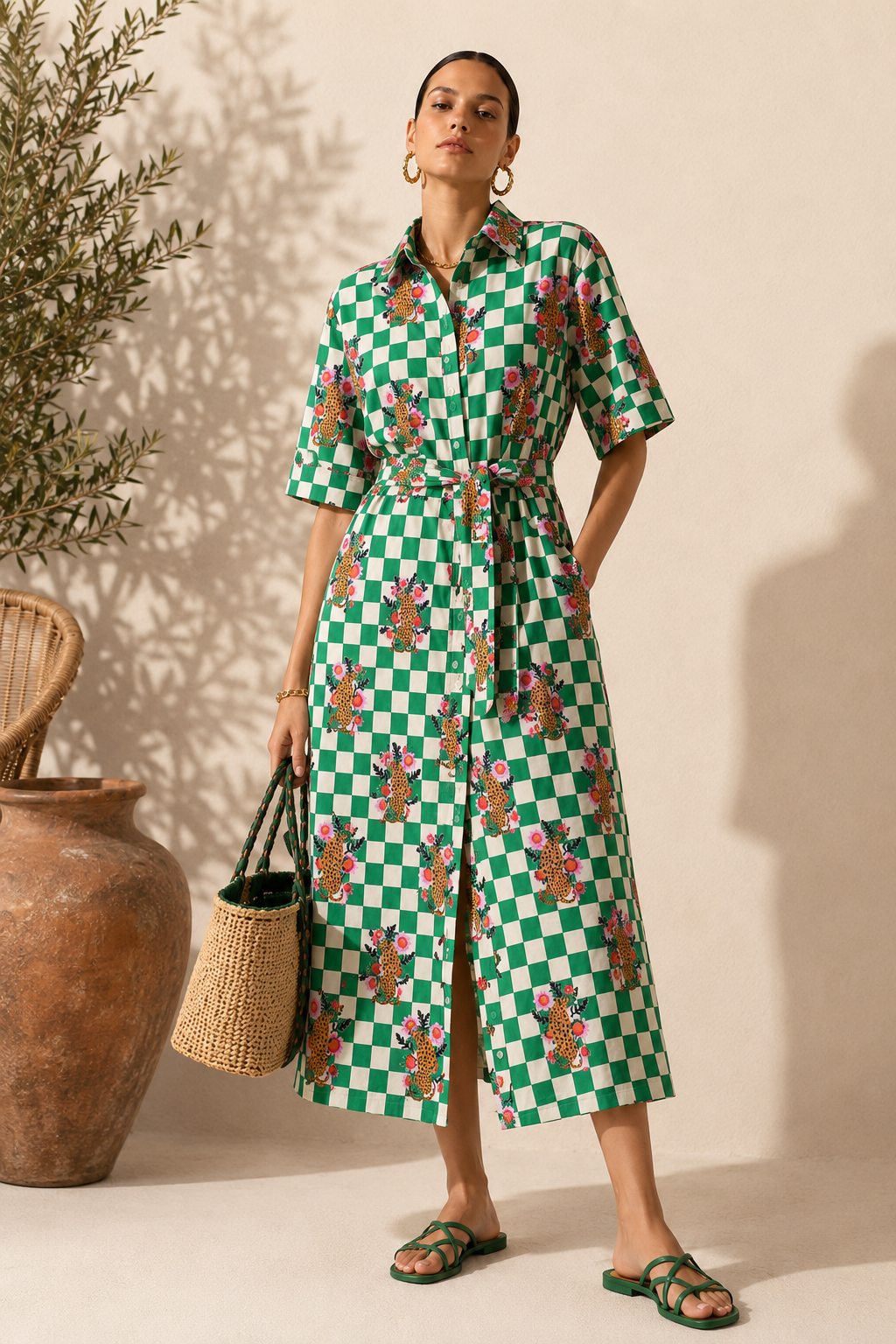 Emerald Green in Cotton
