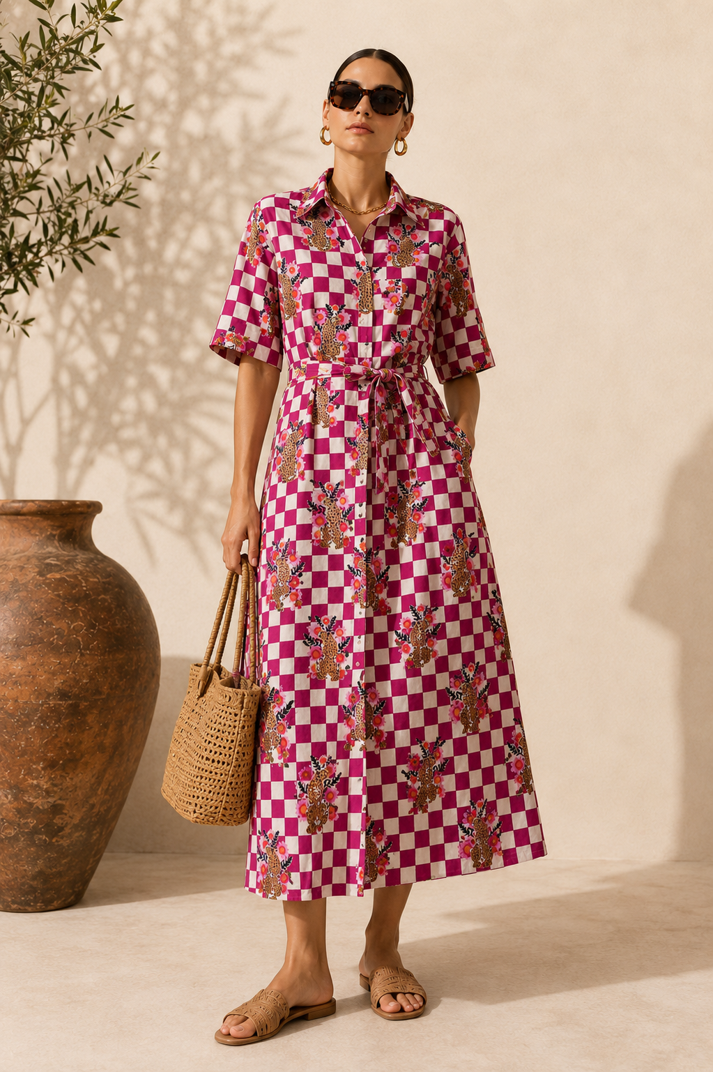 Magenta in Cotton