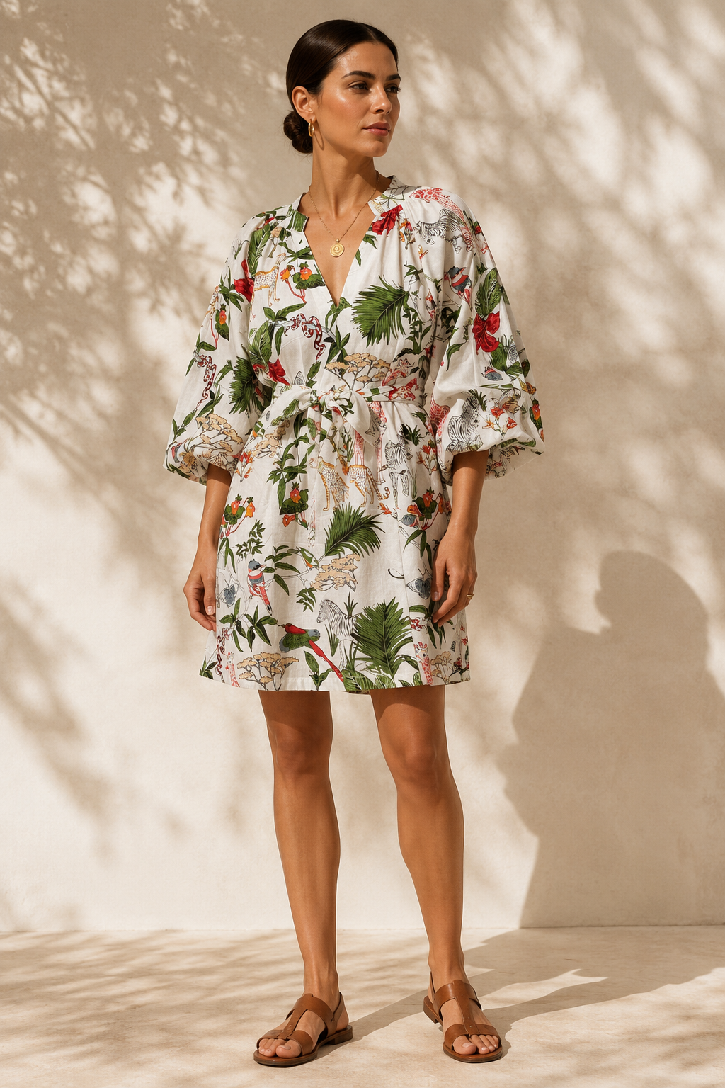 MalaMala Ruched Short Dress