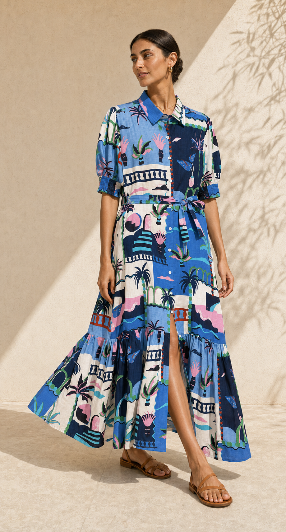 Casa Dali Maxi Dress in Blue