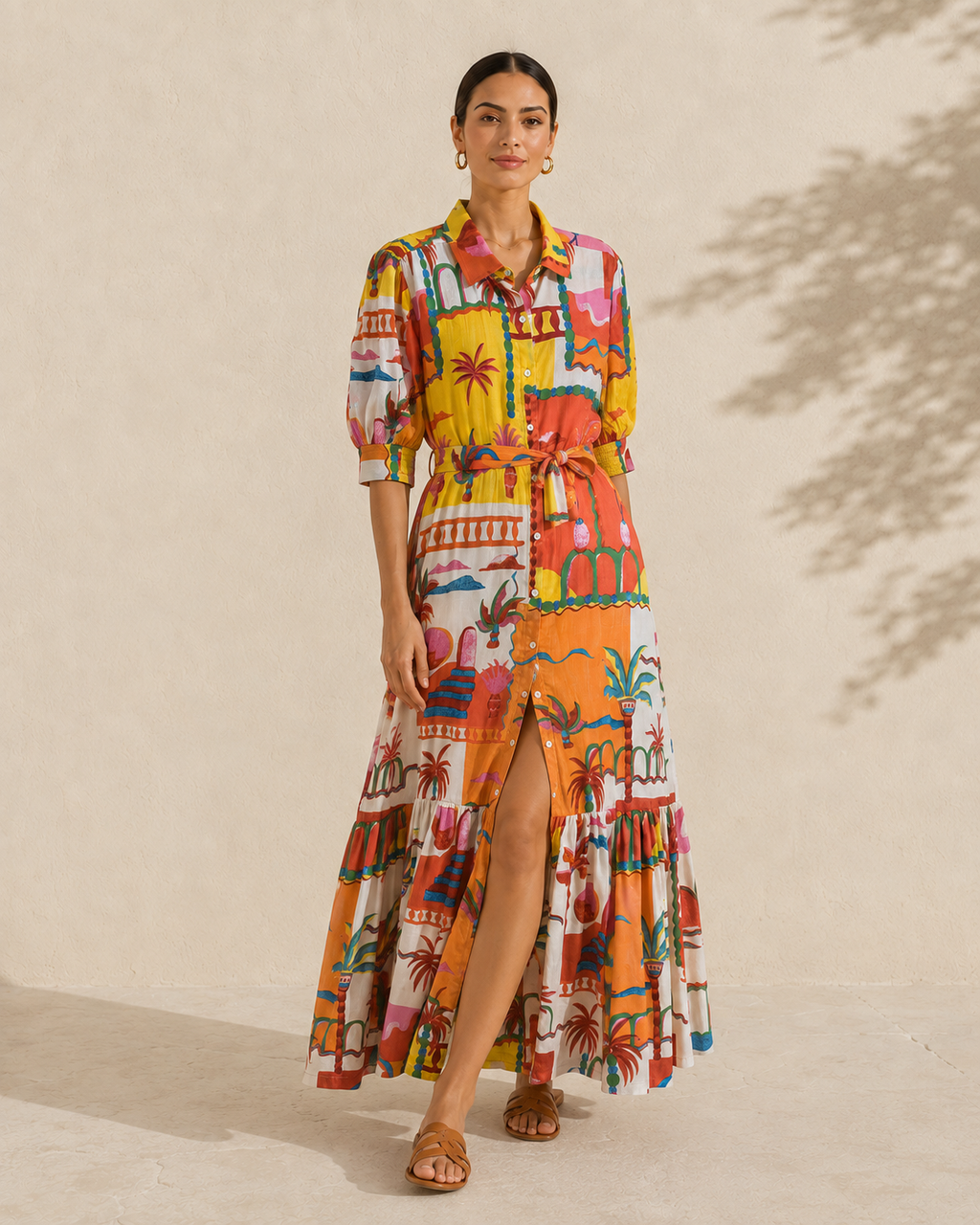 Casa Dali Maxi Dress in Orange