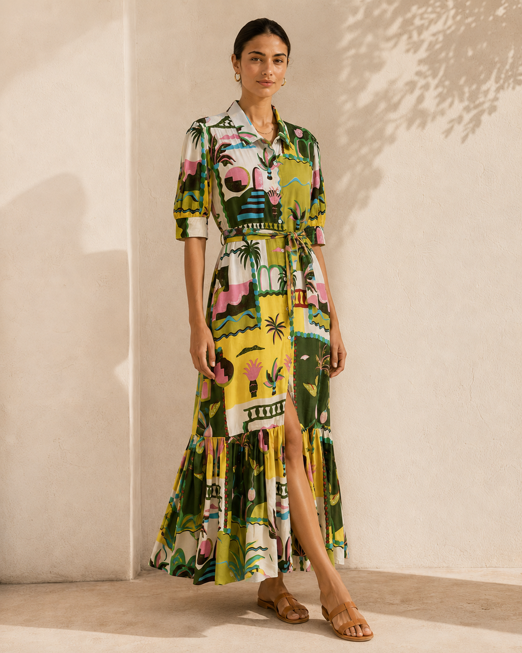 Casa Dali Maxi Dress in Green