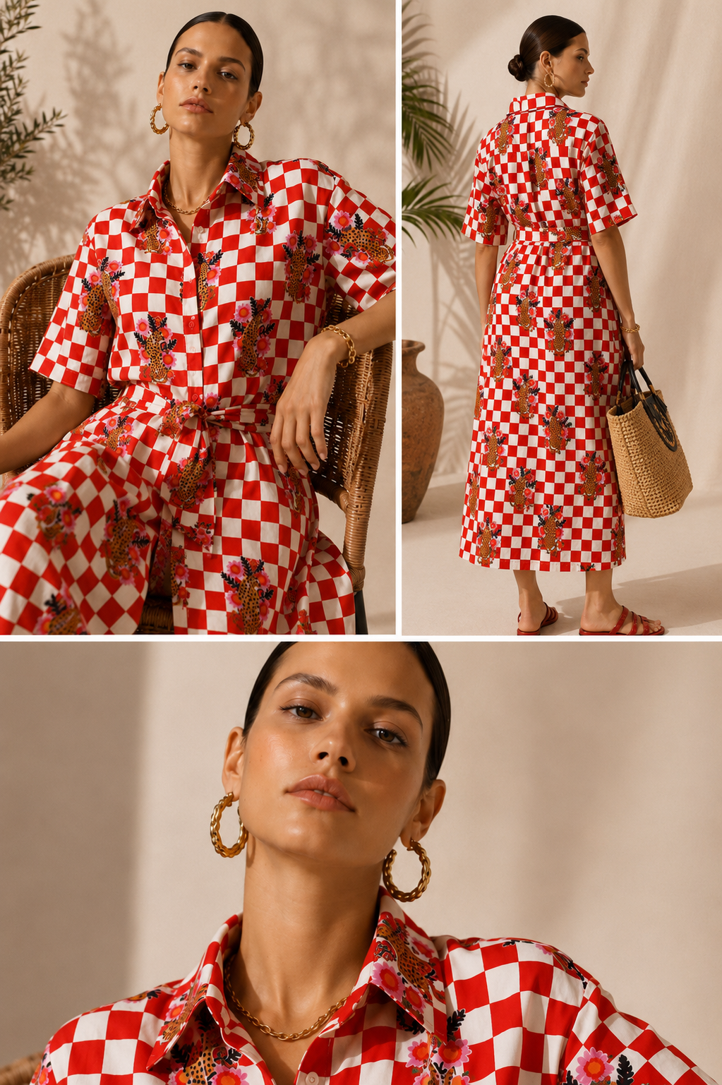 Emerald Red in Cotton