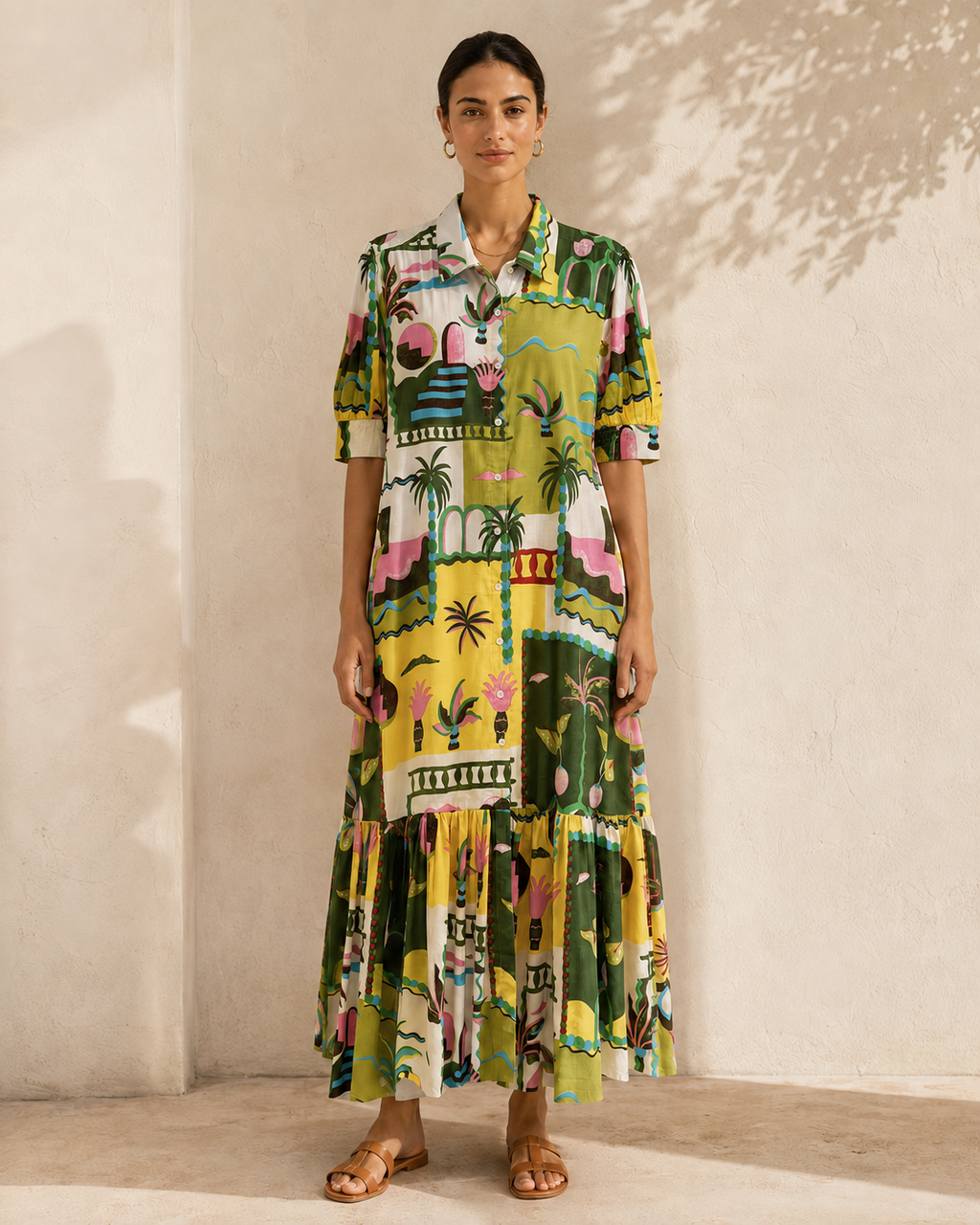 Casa Dali Maxi Dress in Green