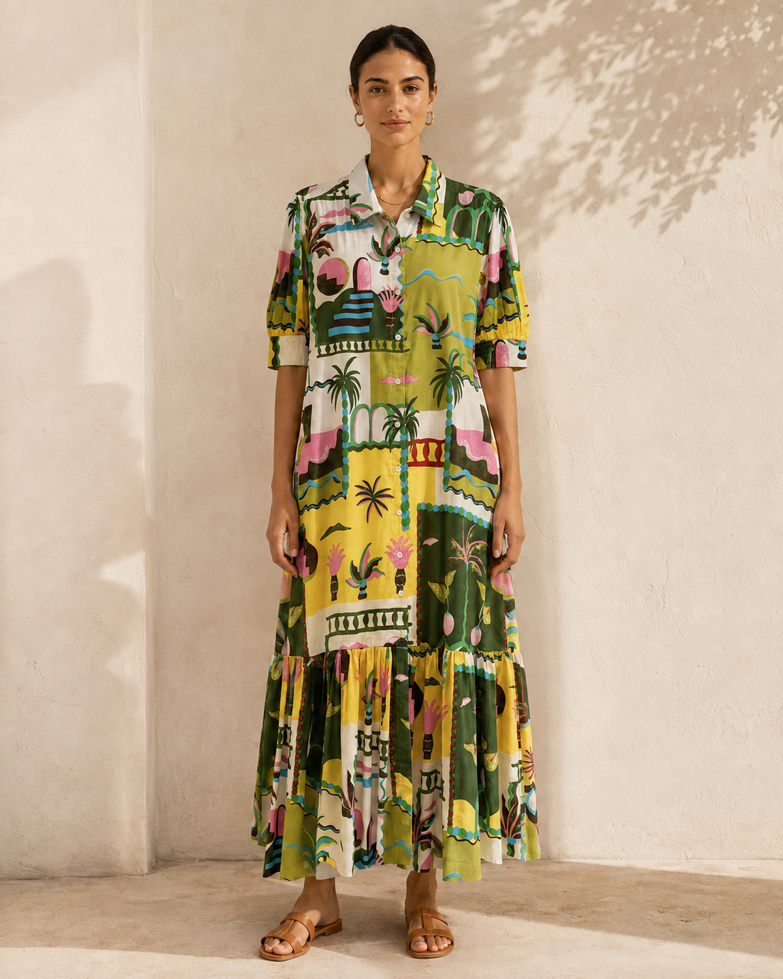 Casa Dali Maxi Dress in Green