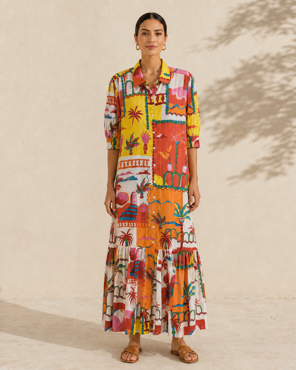 Casa Dali Maxi Dress in Orange