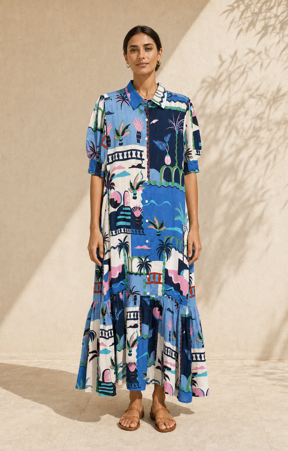 Casa Dali Maxi Dress in Blue