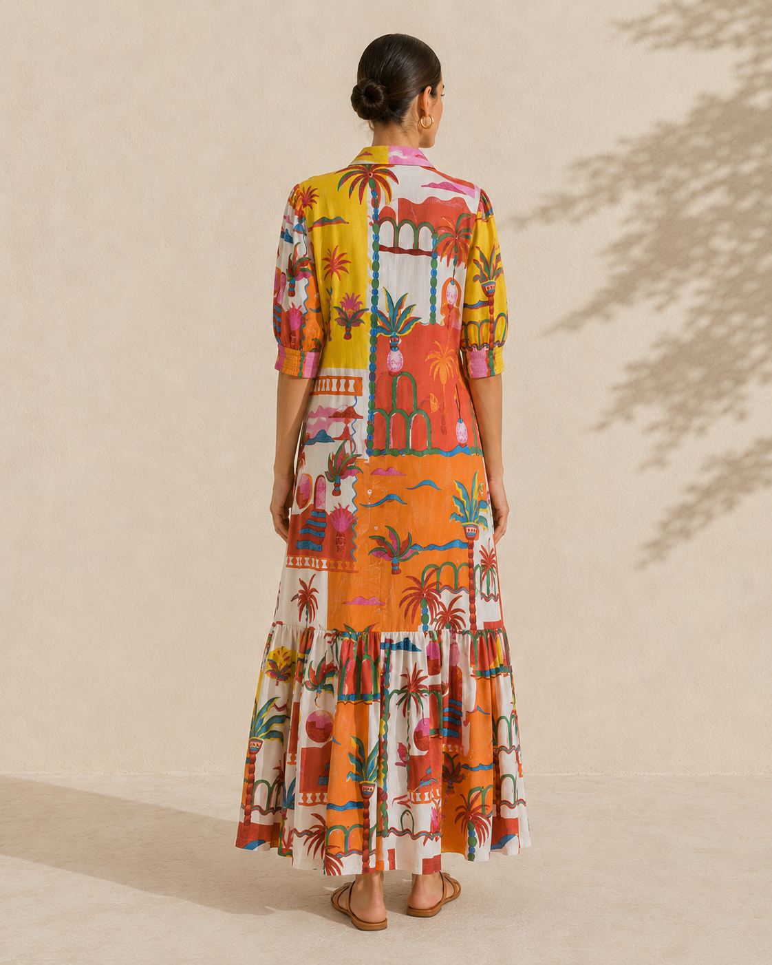 Casa Dali Maxi Dress in Orange