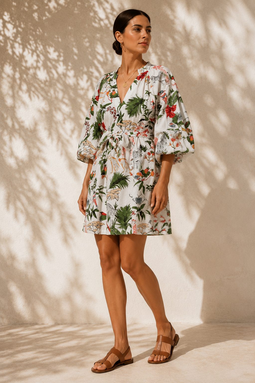 MalaMala Ruched Short Dress