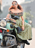 Green Tussar Georgette Benarasi Skirt Set